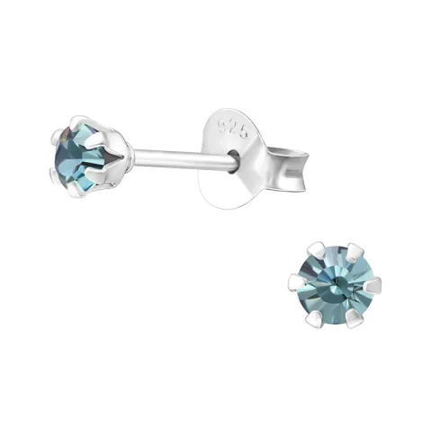 3 mm øredobber i sølv