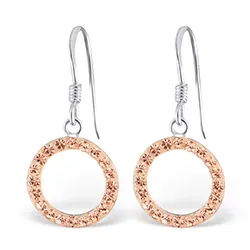 Sirkel øredobber i sølv