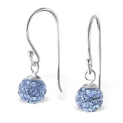 Runde øredobber i sølv