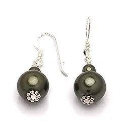 Runde øredobber i sølv