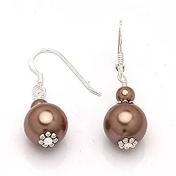 Runde øredobber i sølv