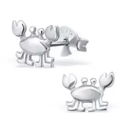 Krabbe ørestikker i sølv