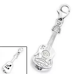 Gitar charm i sølv