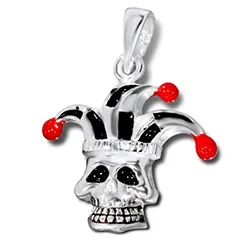 Dødningehode anheng i sølv