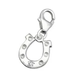 Hestesko charms i sølv