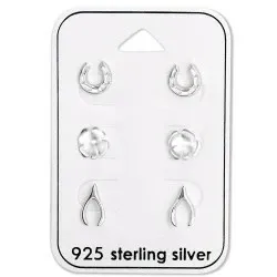 Lykke øredobber i sølv