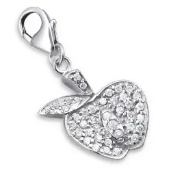 Eple charms i sølv