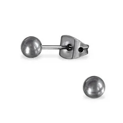 4 mm kule ørestikker i titanium