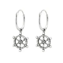 Ror ørestikker i oksidert sterlingsølv