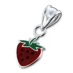 Jordbær anheng i sølv