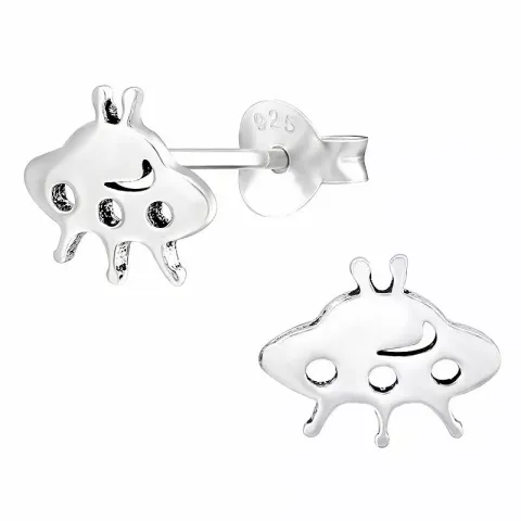 romvesen øredobber i sølv