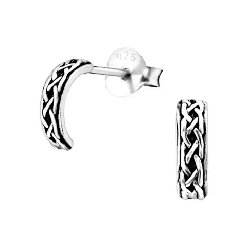 celtic halvcreol i svart rodinert sølv