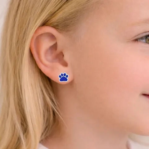 pote krystall ørestikker i sølv - Little Ones