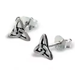 Treenighet øredobber i oksidert sterlingsølv