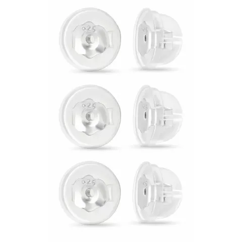 3 par butterflies i sølv