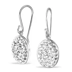 Ovale øredobber i sølv