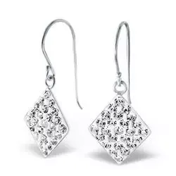 Firkantet øredobber i sølv