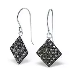 Firkantet øredobber i sølv