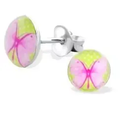 Sommerfugl øredobber i sølv