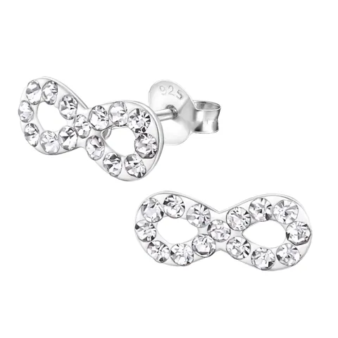 Infinity øredobber i sølv