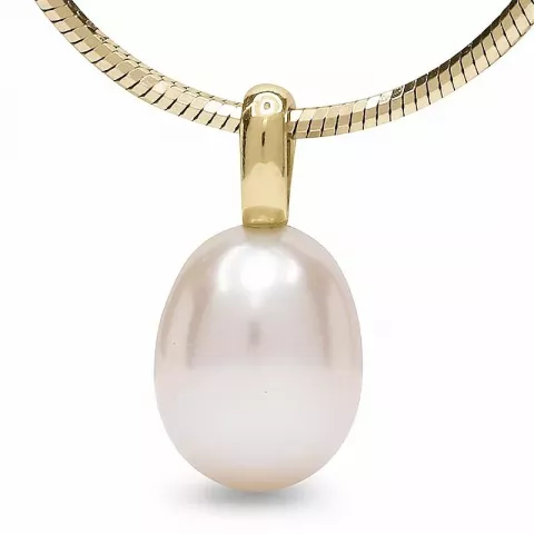 Elegant perle anheng i 14 karat gull