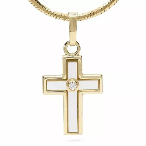 perlemors anheng i 14 karat gull