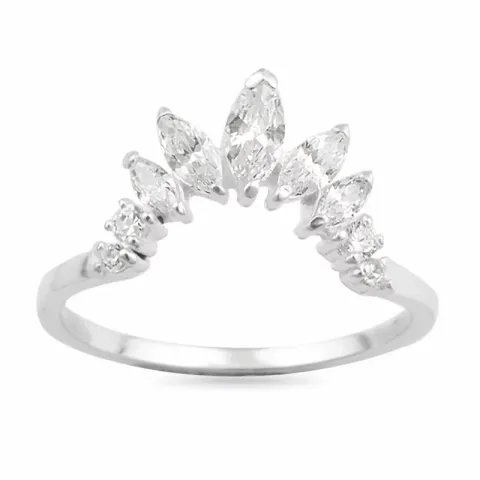 kolleksjonsprøve zirkon ring i sølv