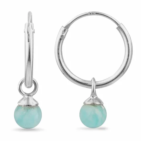 12 mm amasonitt creol i sølv - Loom Stones