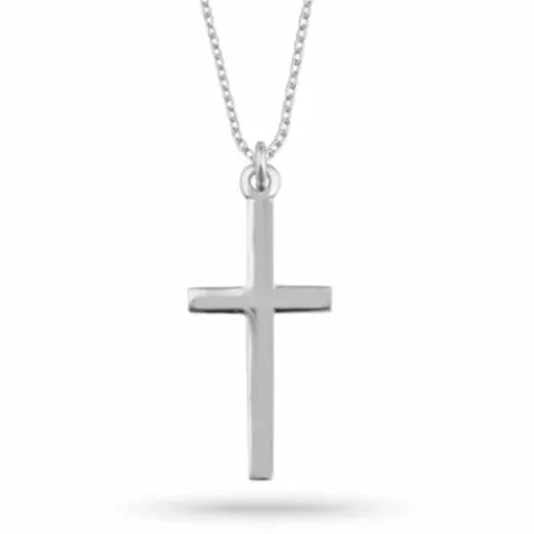 kolleksjonsprøve kors halskjede i sølv med korsanheng i sølv