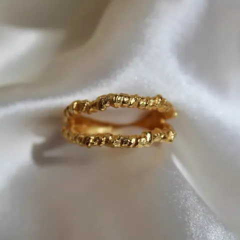 Hultquist Savannah ring i forgylt sølv