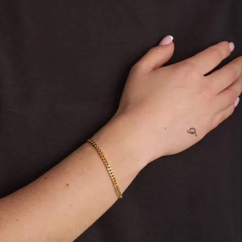 Studio Z armbånd i forgylt sølv