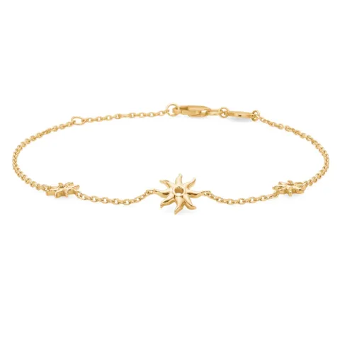 Studio Z Ocean Aura armbånd i forgylt sølv
