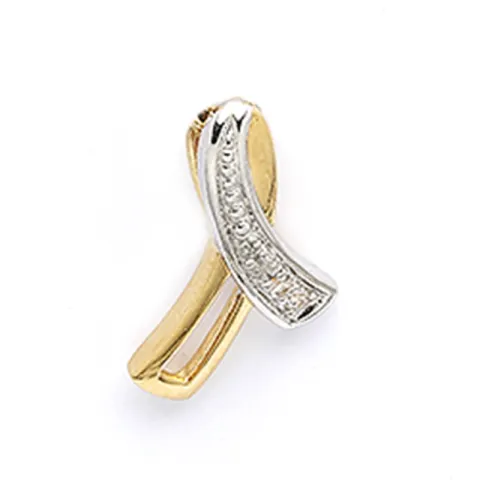 anheng i 9 karat gull med rhodium