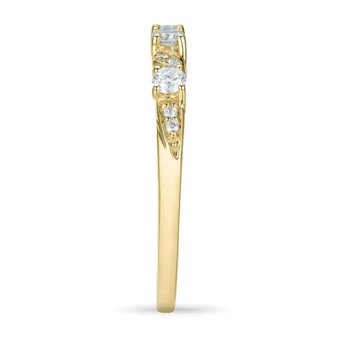 briljantring i 14 karat gull 0,247 ct
