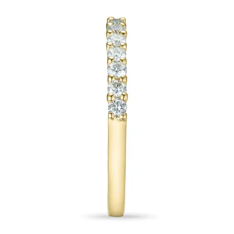 smal briljantring i 14 karat gull 0,207 ct