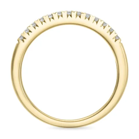 Smal diamant ring i 14 karat gull 0,153 ct