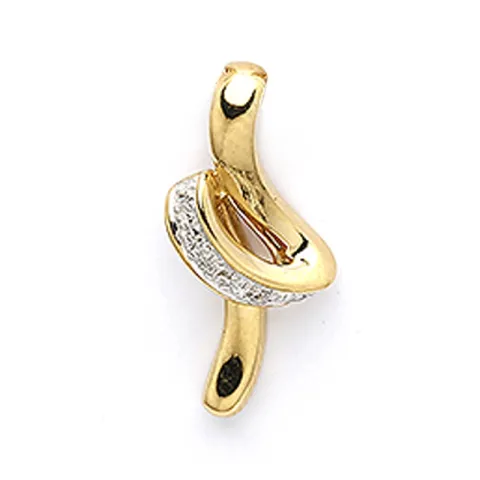 anheng i 9 karat gull med rhodium