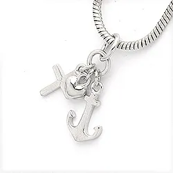 Scrouples tro-håp-kjærlighet anheng i rodinert sølv