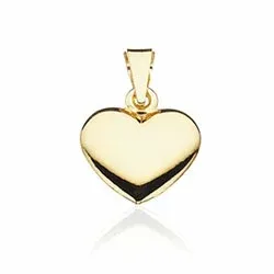 Scrouples hjerte anheng i forgylt sølv