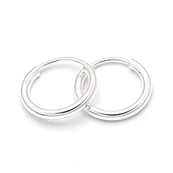 13 mm Scrouples runde creol i sølv