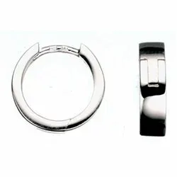 Scrouples runde creol i sølv