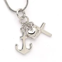 Scrouples tro-håp-kjærlighet anheng i sølv