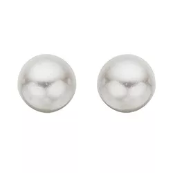 5 mm Scrouples perle øredobber i sølv