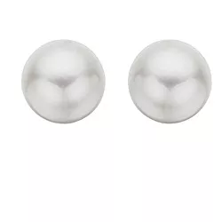 7 mm Scrouples runde perle øredobber i sølv