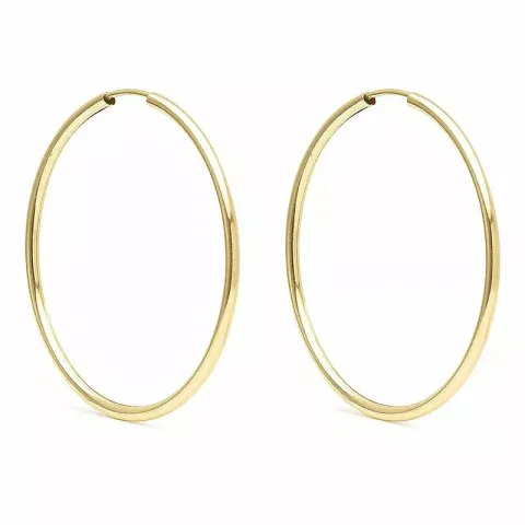 40 mm Scrouples creol i 14 karat gull