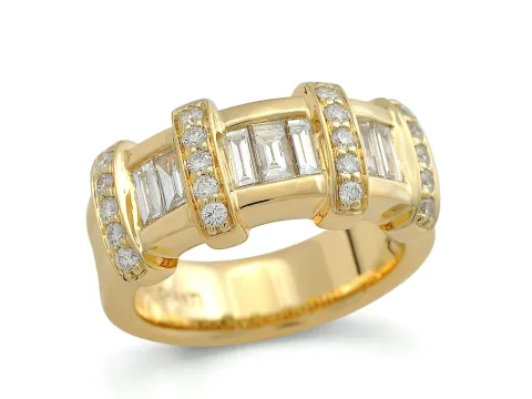 Bestillingsvare - diamant gull ring i 14 karat gull