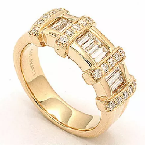 bestillingsvare - diamant gull ring i 14 karat gull