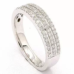 bestillingsvare - diamant ring i 14 karat hvitt gull 0,40 ct