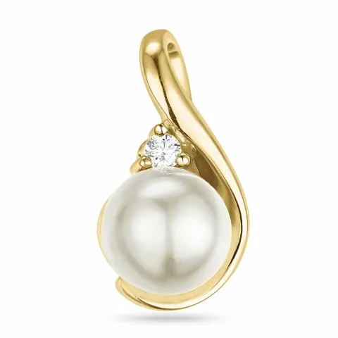 perle anheng i 14 karat gull 0,04 ct