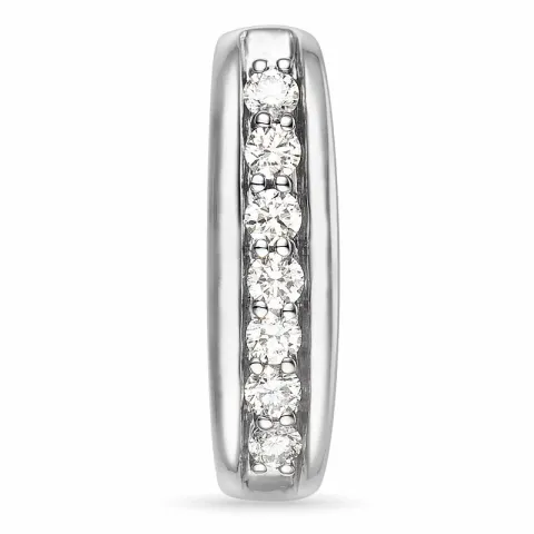 Diamant anheng i 14 karat hvitt gull 0,22 ct